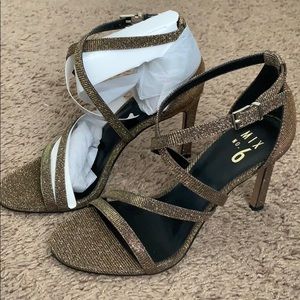 Mix no. 6 Shimmer strappy heels